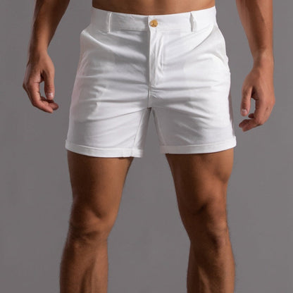 Herenkorte strandbroek met knopen