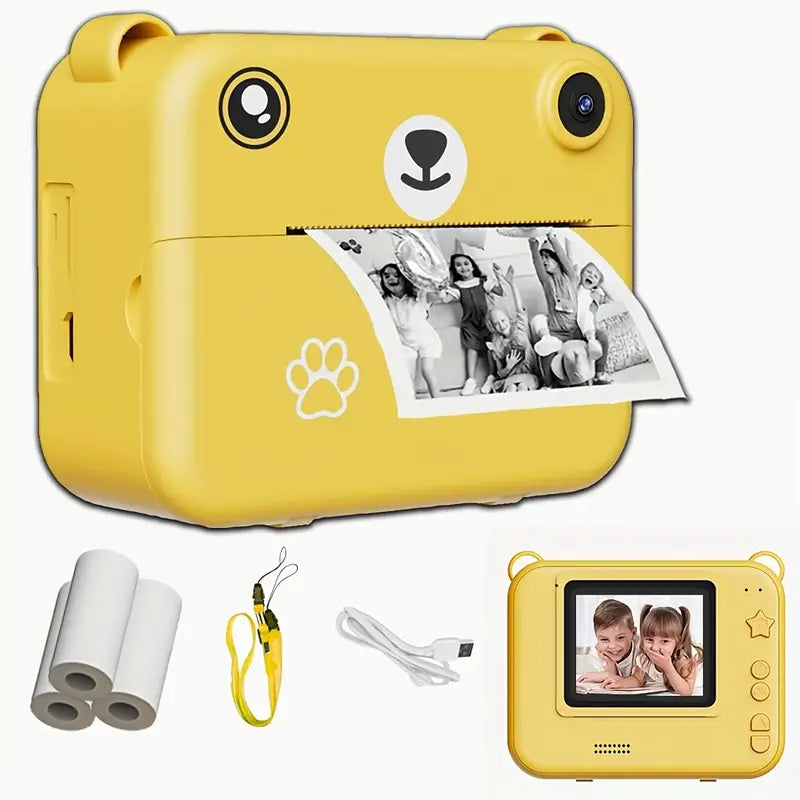 Instantcamera voor kinderen met 1080p-video, printfunctie & accessoires