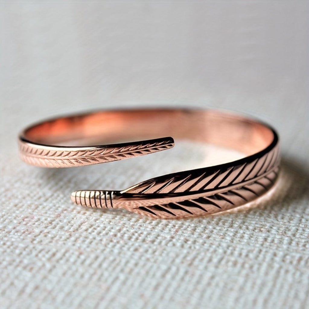 Retro Armband met Bladmotief Elegant