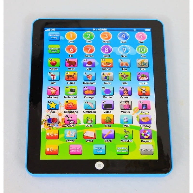 Interactief leertablet voor peuters met geluid, kleuren & quizfunctie – 7,5 inch