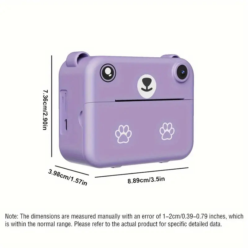 Instantcamera voor kinderen met 1080p-video, printfunctie & accessoires