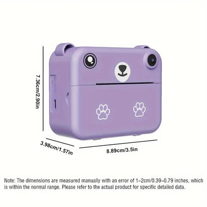 Instantcamera voor kinderen met 1080p-video, printfunctie & accessoires