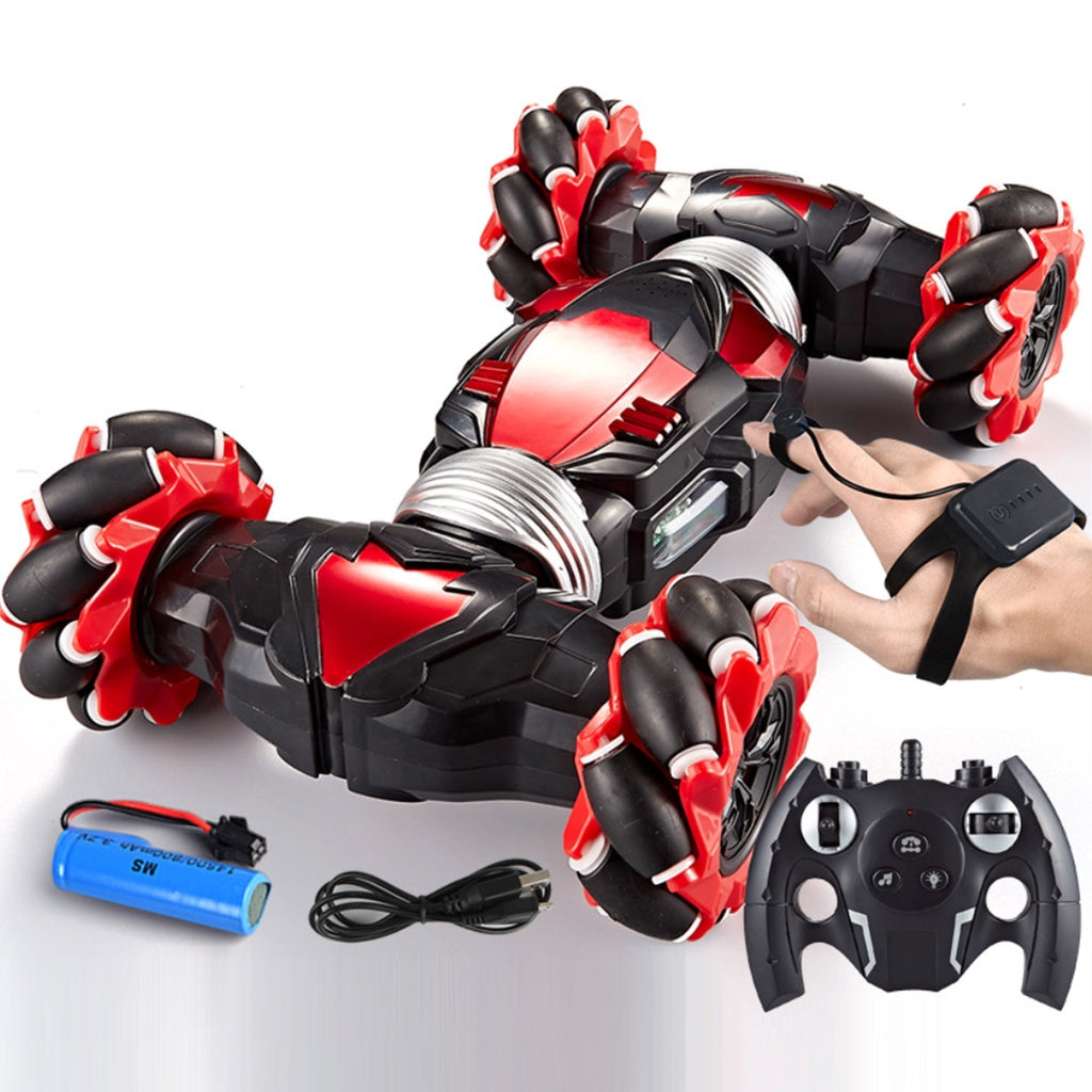 Op afstand bestuurbare stuntauto met sensor voor handbewegingen – 360°-actie en gebarenbesturing