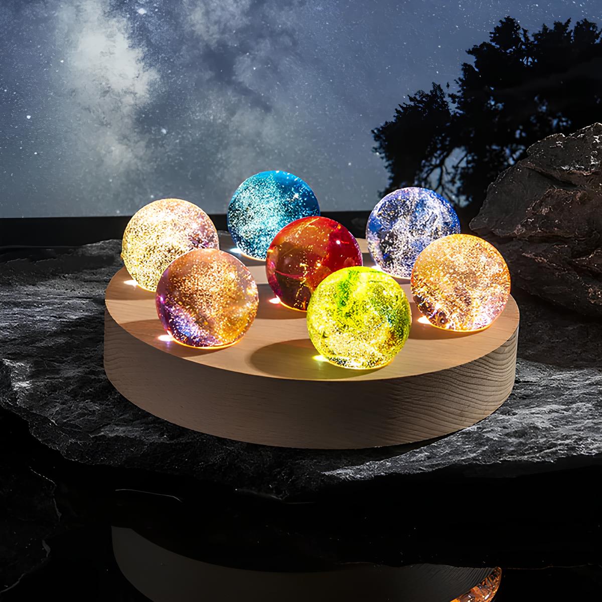 Lichtgevende Kosmische Kristallen - AstroGlow Orbs