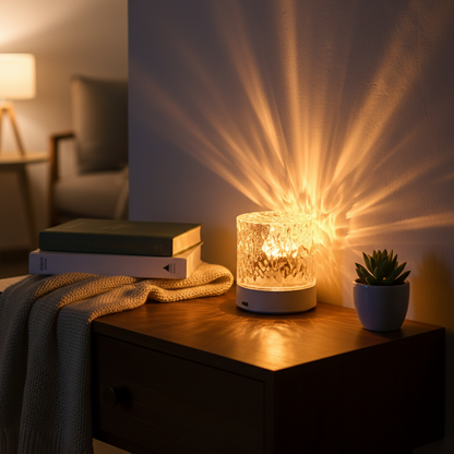 Acrylglaslamp met watereffect - AuraRipple