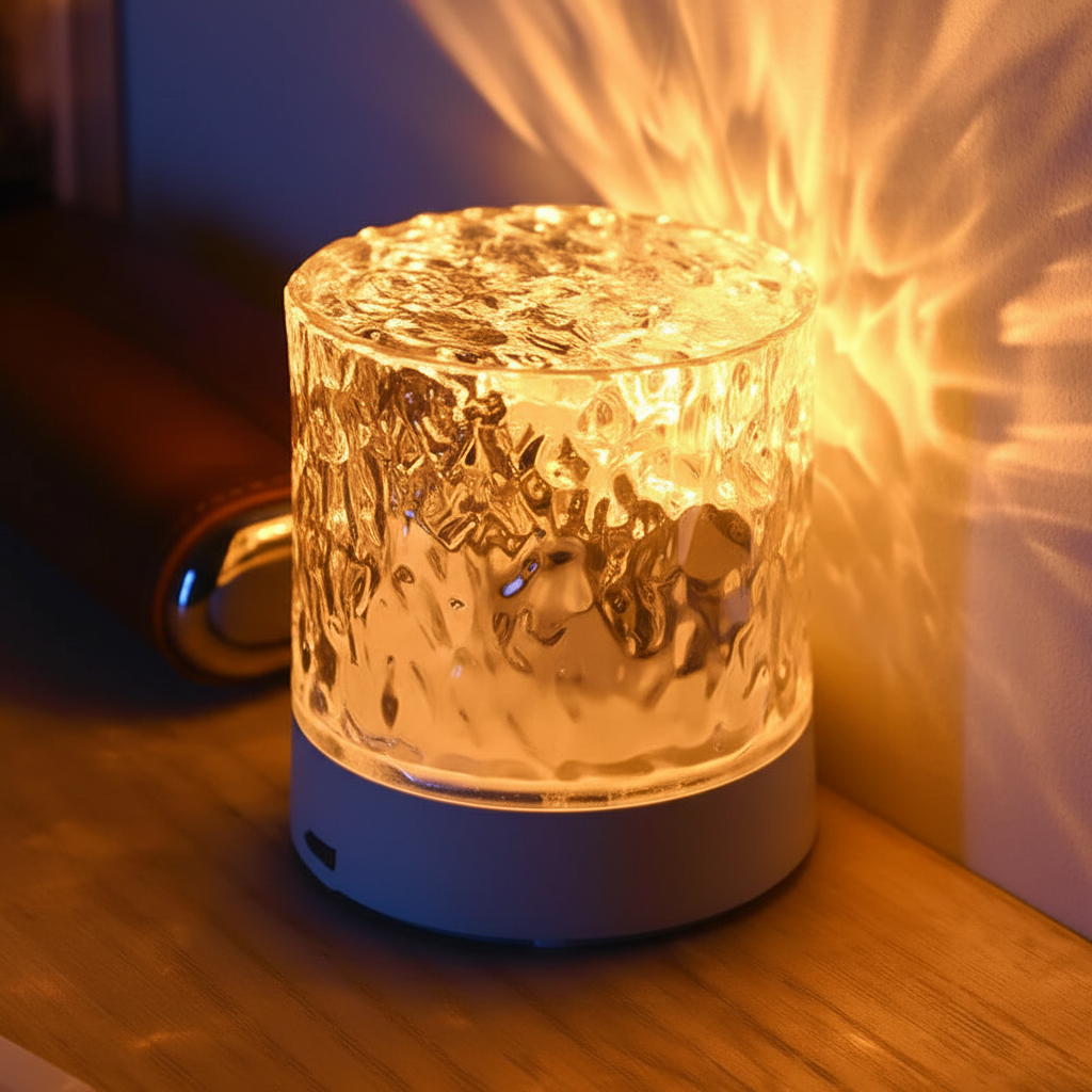 Acrylglaslamp met watereffect - AuraRipple