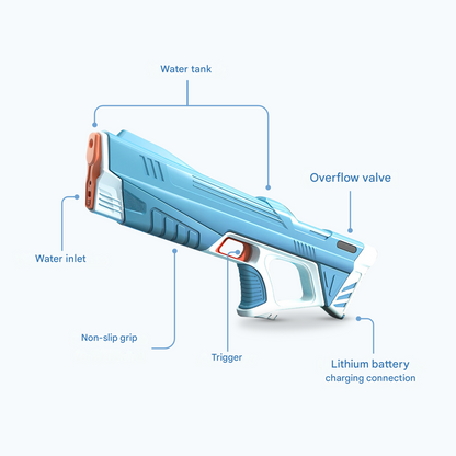 Elektrisch waterpistool met accu – voor krachtige waterstralen en lang speelplezier