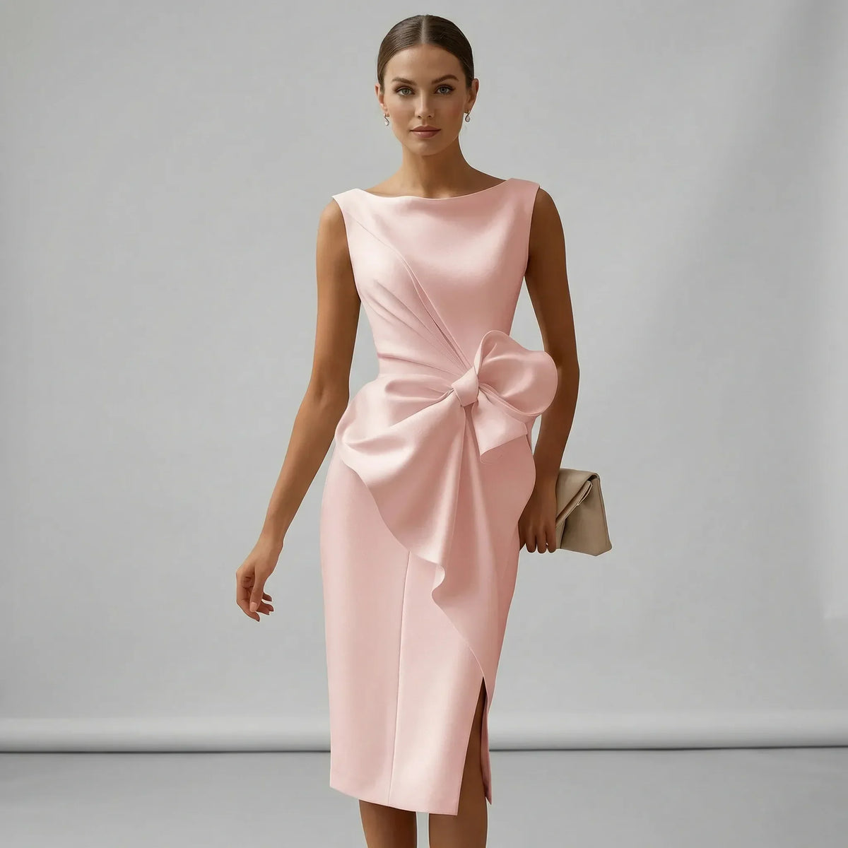 Mouwloze getailleerde cocktailjurk - Thalea
