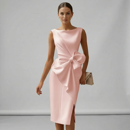 Mouwloze getailleerde cocktailjurk - Thalea