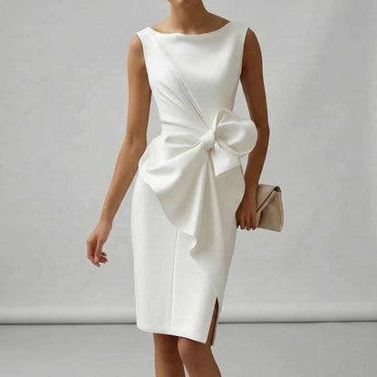 Mouwloze getailleerde cocktailjurk - Thalea
