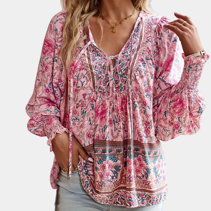 Modieuze Blouse met Bloemenprint voor Dames - Valerie