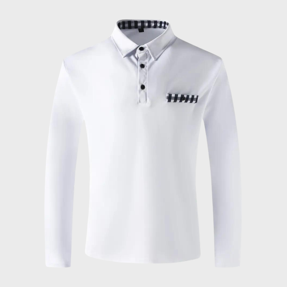 Heren Polo met Lange Mouwen - Oliver