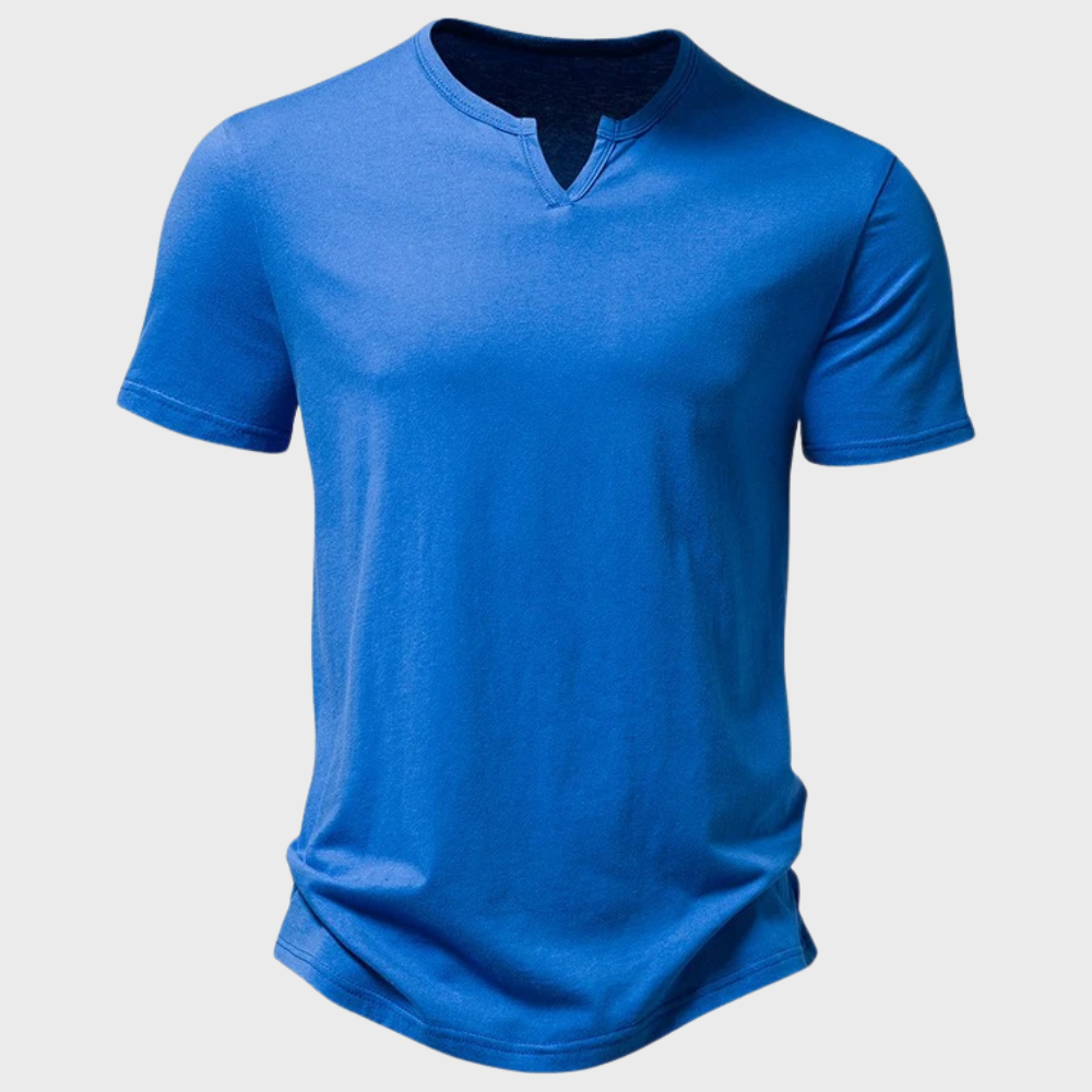 Casual Heren T-Shirt met Henley-Kraag - Cody