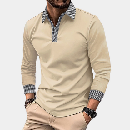 Casual Herenpolo met Lange Mouwen - Finn