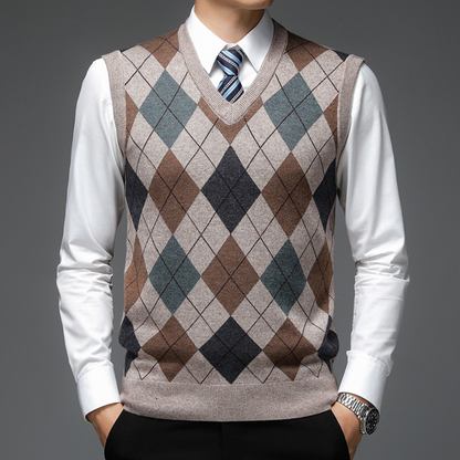 Heren Spencer met Stijlvol Argyle-Patroon - Felix