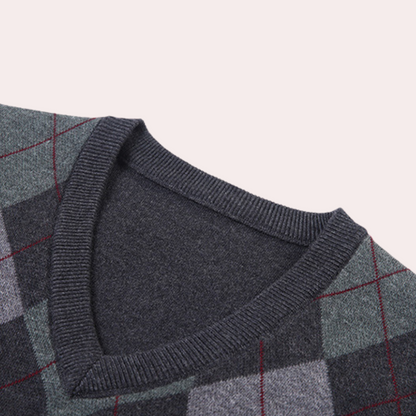 Heren Spencer met Stijlvol Argyle-Patroon - Felix