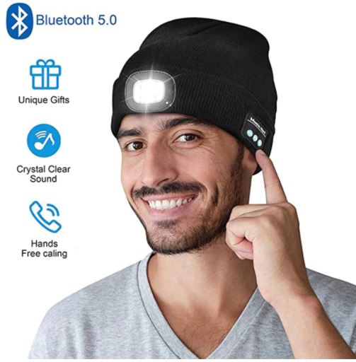 Bluetooth LED Hat Wireless Smart Cap Headphone Speaker