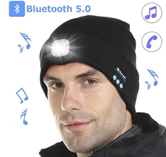 Bluetooth LED Hat Wireless Smart Cap Headphone Speaker