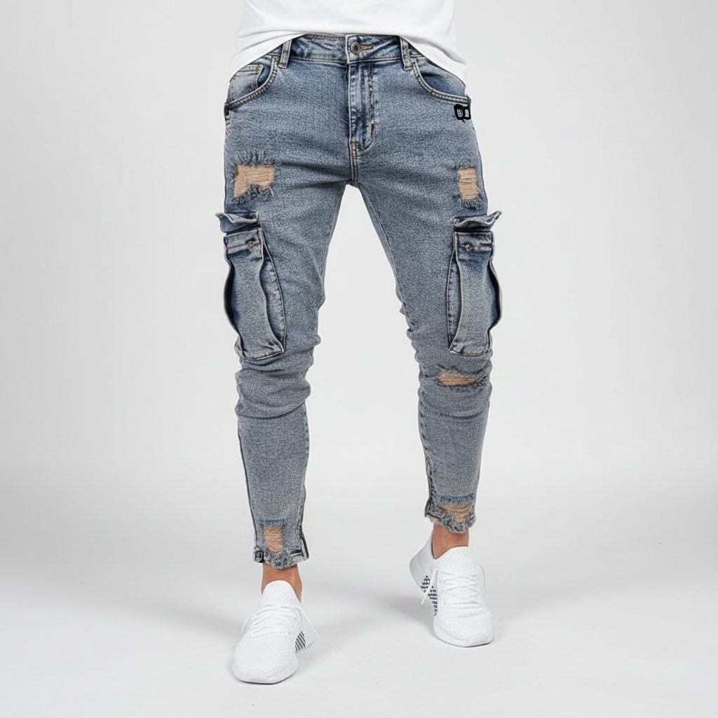 Cargobroek van Denim - Nico