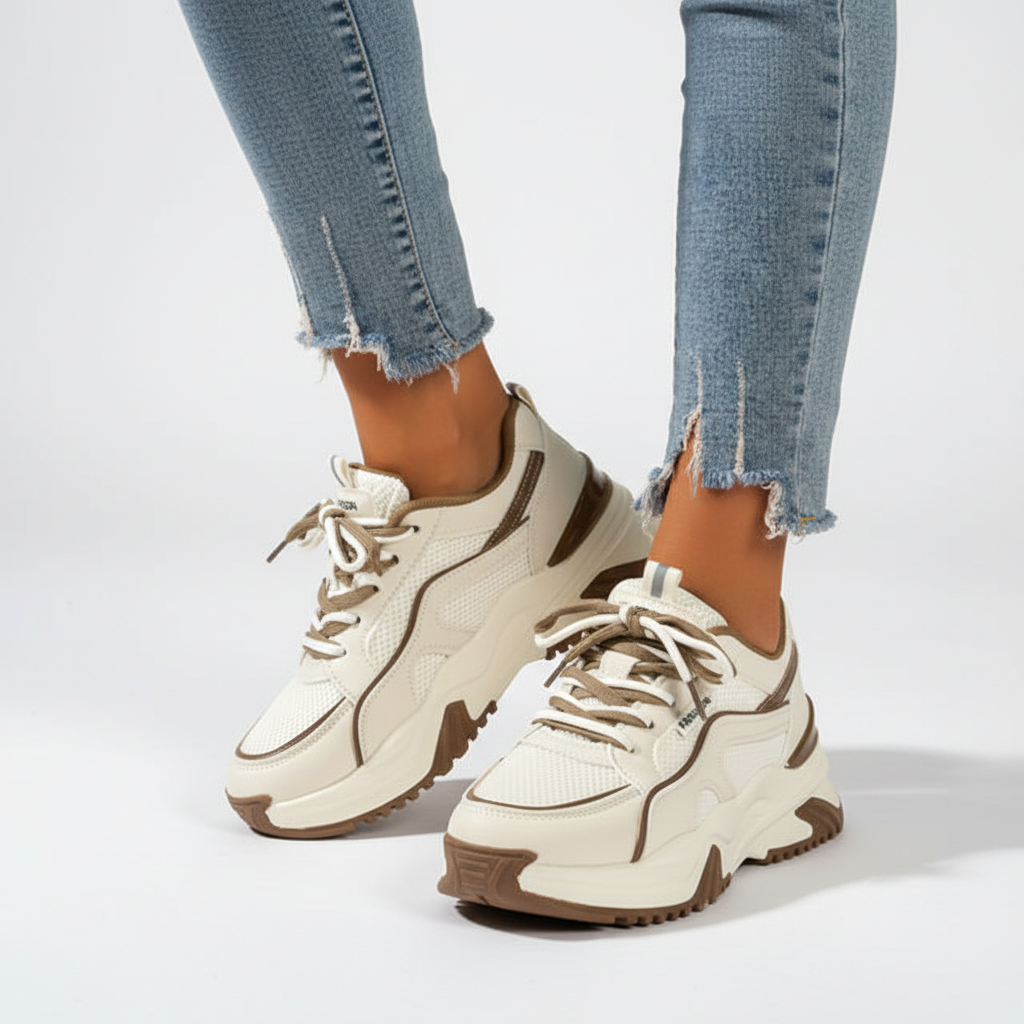 Dames Sneaker Met Hoge Zool - Cynthia