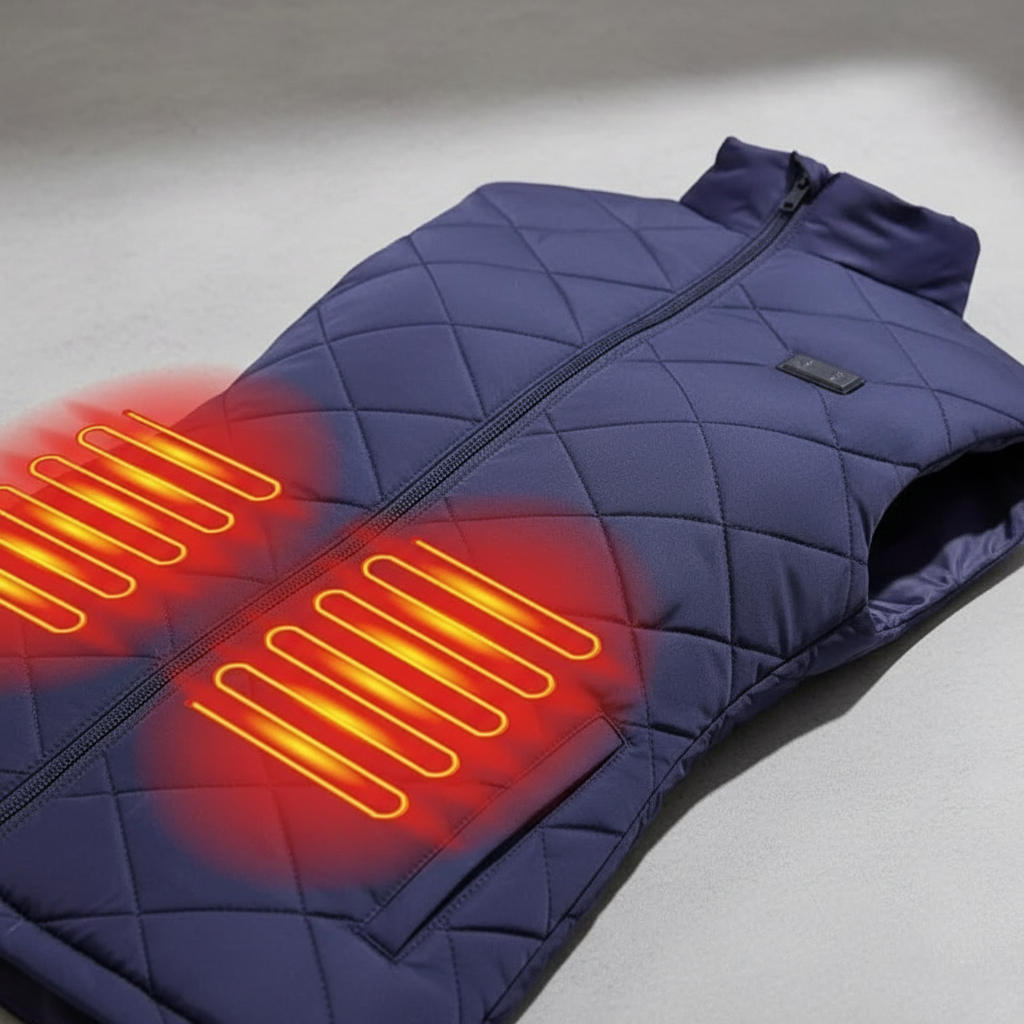 Dames Thermovest Met Negen Zones - Amber