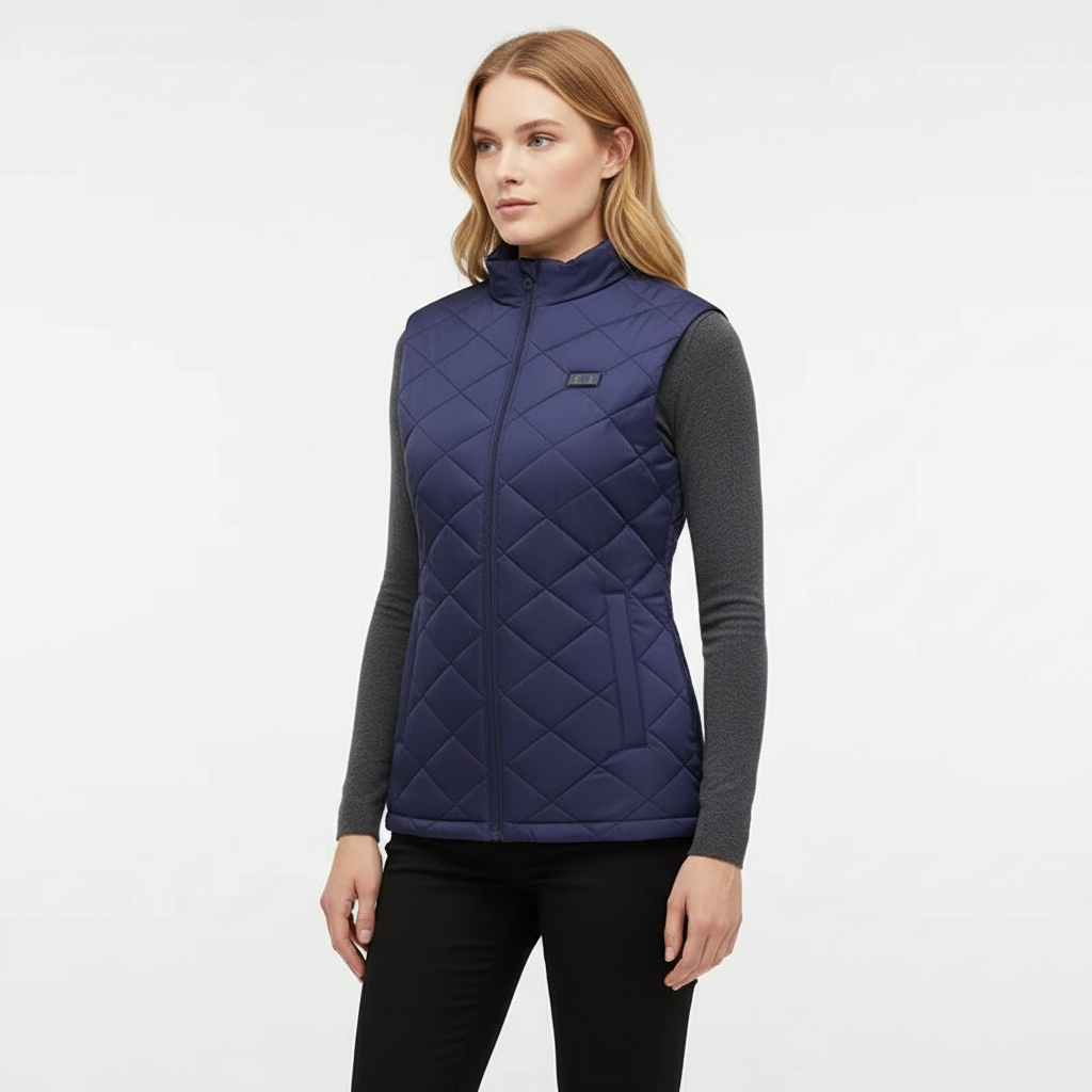 Dames Thermovest Met Negen Zones - Amber