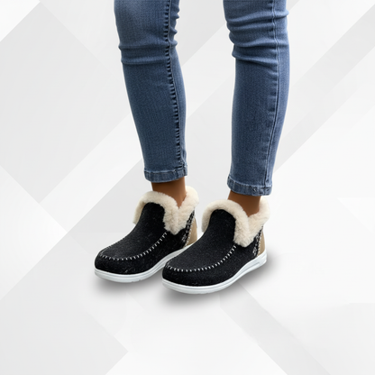 Damescomfortschoenen Met Pluche Voering - ComfyGlide