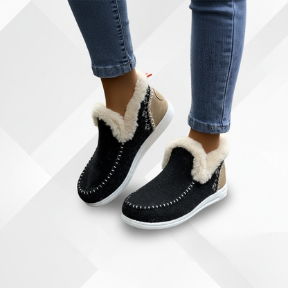 Damescomfortschoenen Met Pluche Voering - ComfyGlide