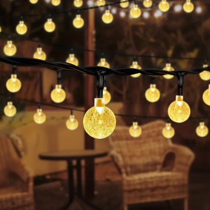 Decoratieve lichtsnoer met bolvormige lampjes - WeatherGlow