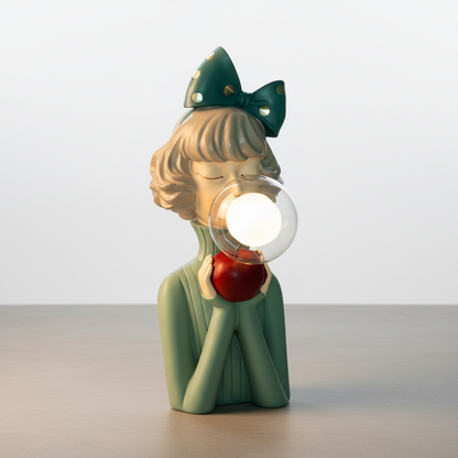 Decoratieve lamp met glazen kap - CozyMuse