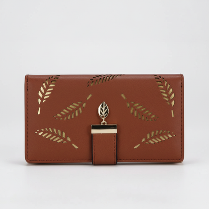 Duurzame leren portemonnee - LeafWallet