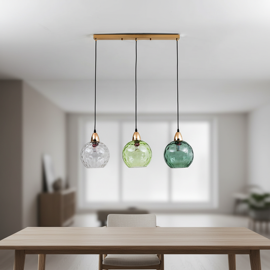 3-lichts clusterlamp - GlassGleam