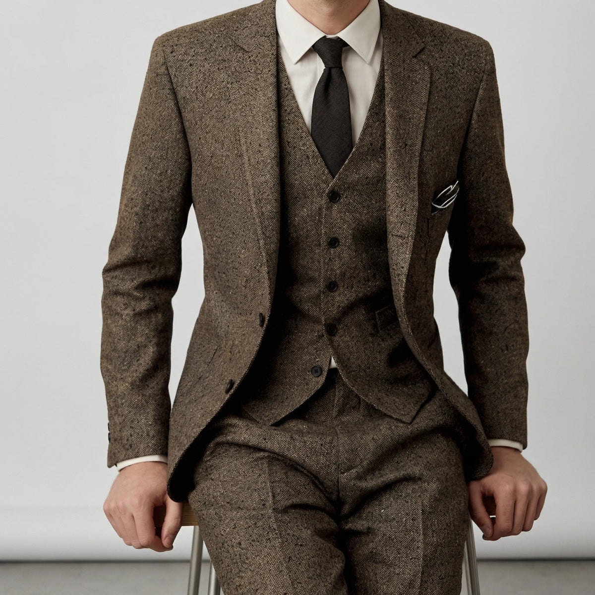 Driedelig slim-fit pak - Ansgar