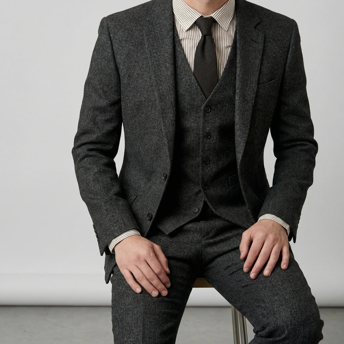 Driedelig slim-fit pak - Ansgar