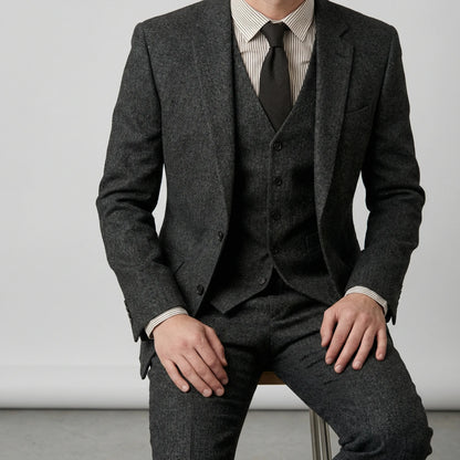 Driedelig slim-fit pak - Ansgar