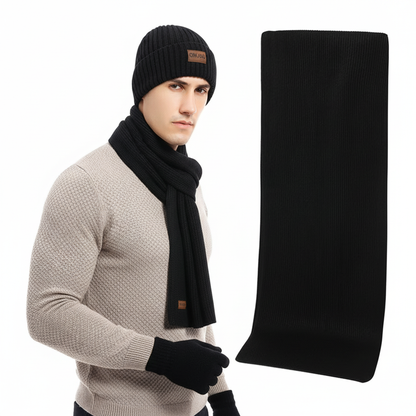 Drieledig Gebreid Winteraccessoire Set - WarmTrio