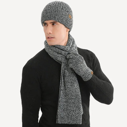 Drieledig Gebreid Winteraccessoire Set - WarmTrio