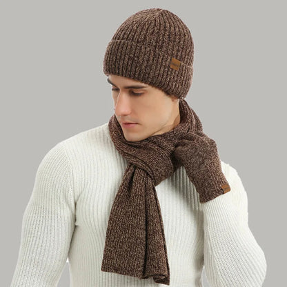 Drieledig Gebreid Winteraccessoire Set - WarmTrio