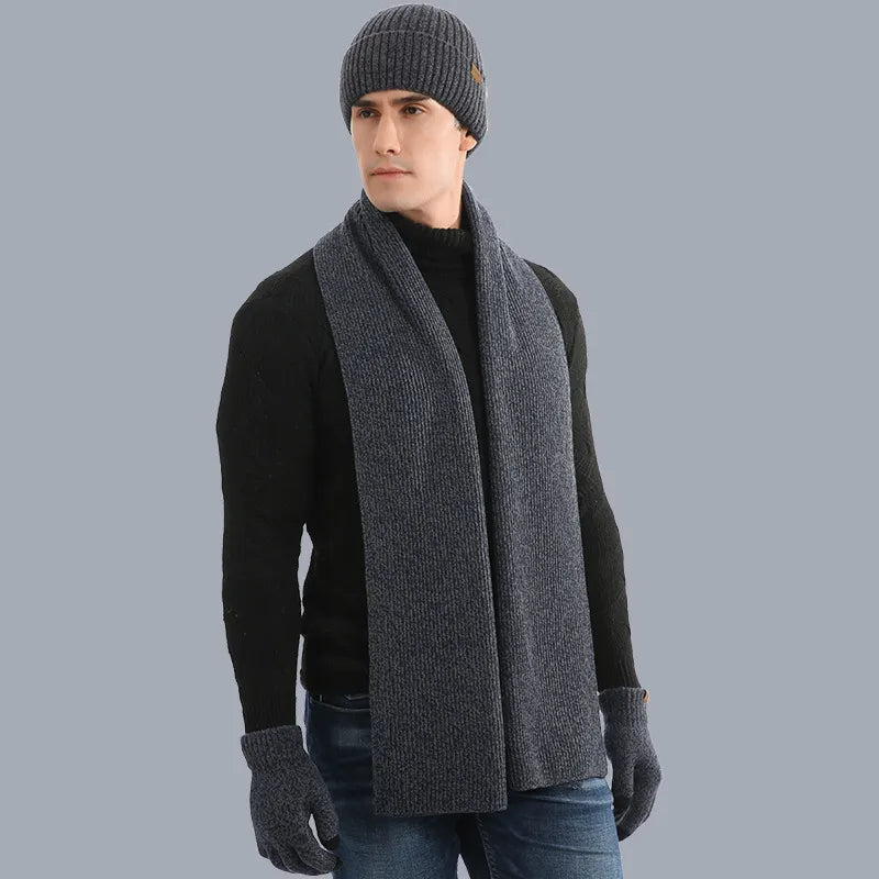 Drieledig Gebreid Winteraccessoire Set - WarmTrio