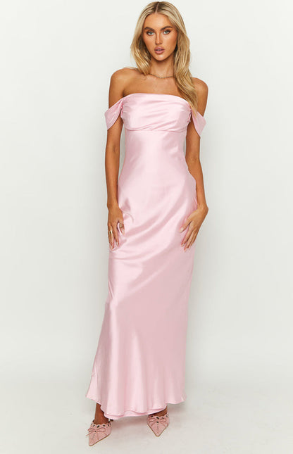 Off-Shoulder Maxi-jurk – Saphira