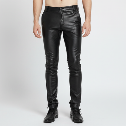 Faux Leder Herenbroek - Oscar