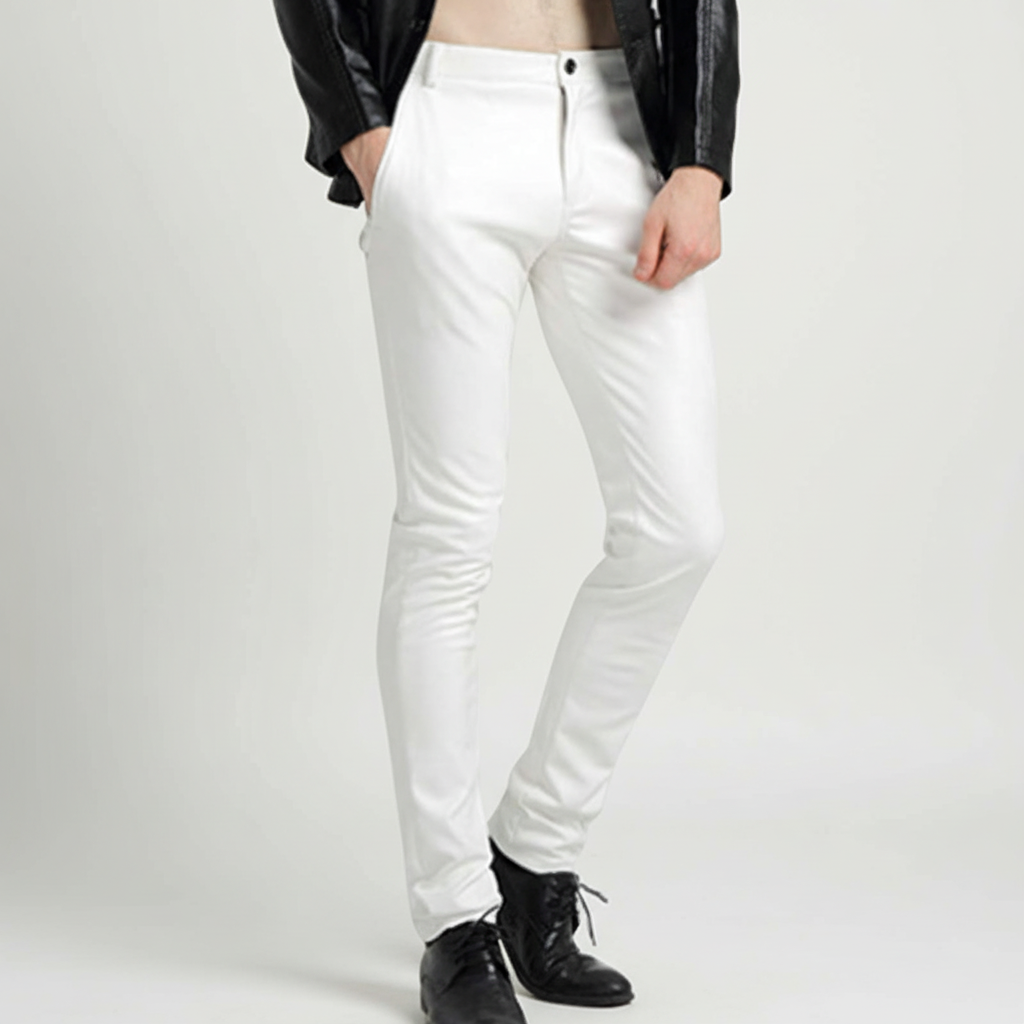 Faux Leder Herenbroek - Oscar