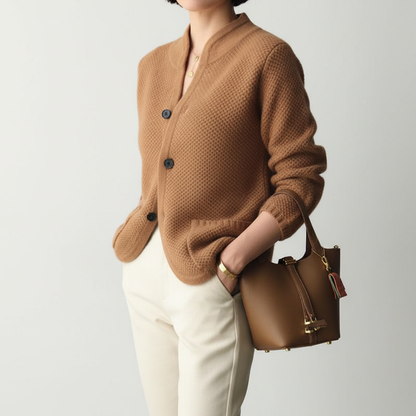 Figuuraccentuerende gebreide cardigan - Tanya