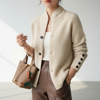 Figuuraccentuerende gebreide cardigan - Tanya