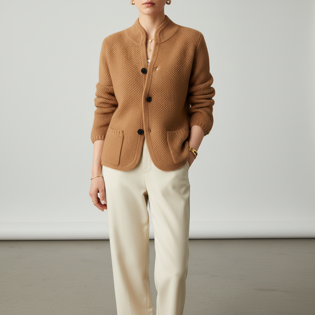 Figuuraccentuerende gebreide cardigan - Tanya
