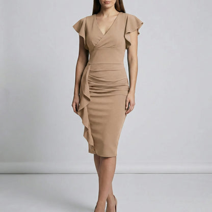 Figuuraccentuerende midi-jurk - Maxine