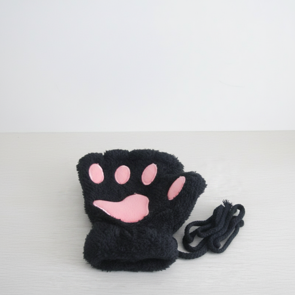 Vingerloze Pluizige Pootwanten - PawFluff