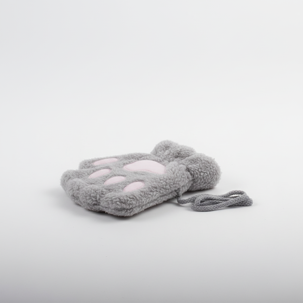 Vingerloze Pluizige Pootwanten - PawFluff