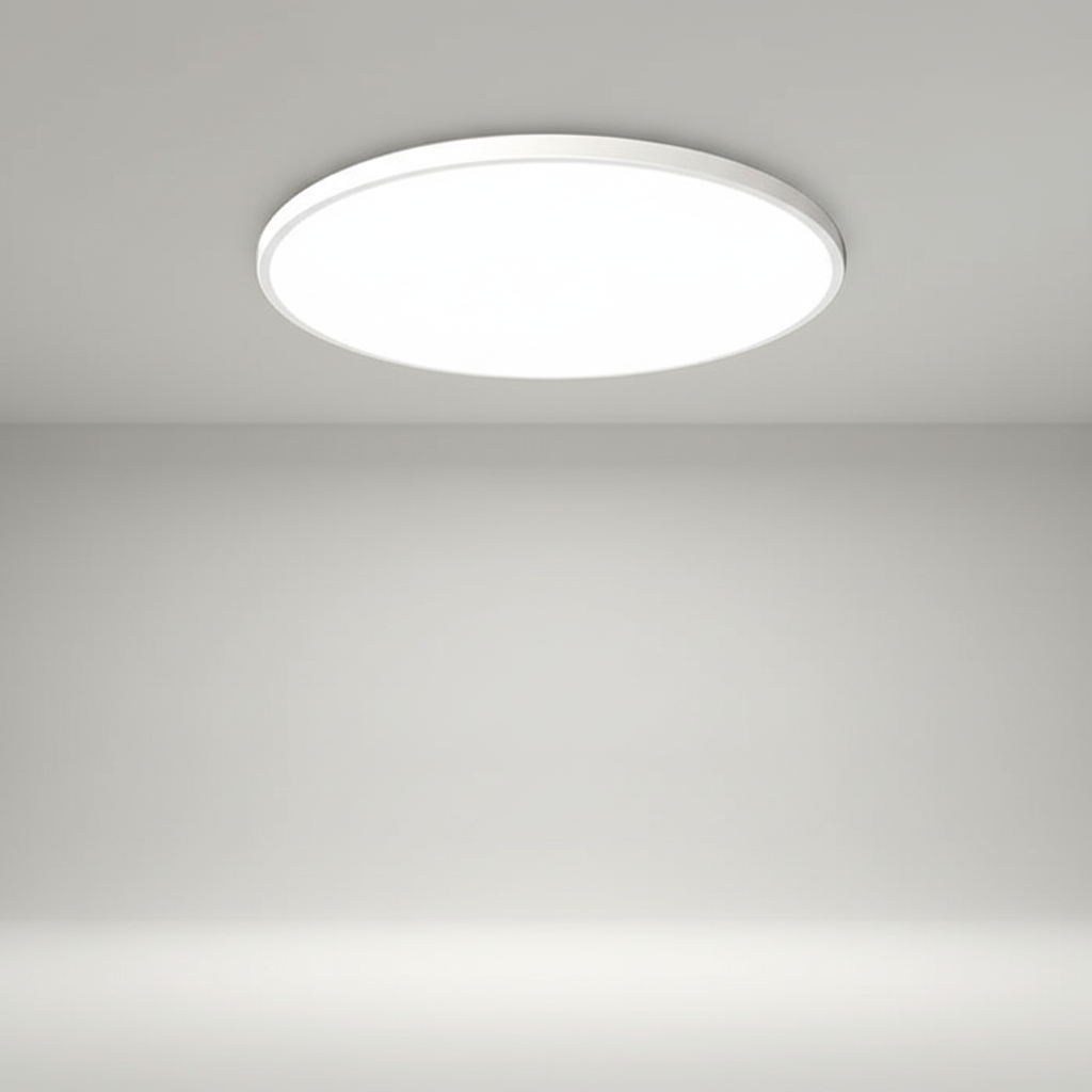 Platte minimalistische plafondlamp - AuraSphere