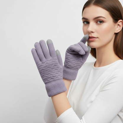 Fleece Gevoerde Touchscreen Handschoenen - PolarKnit